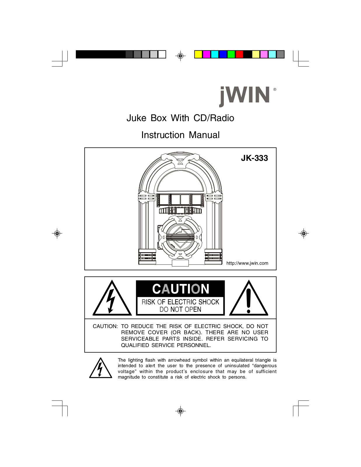 Jwin JK-333 User Manual