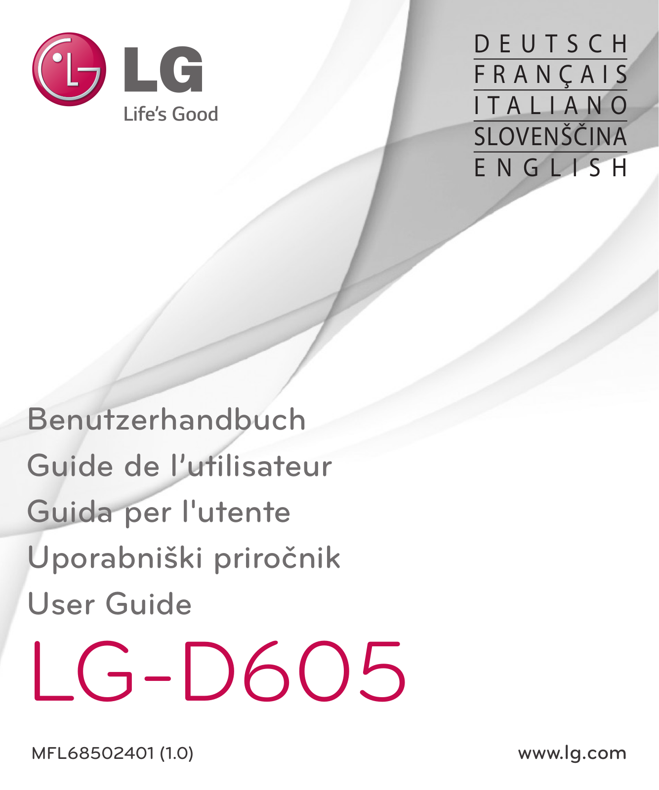 LG LGD605 User manual