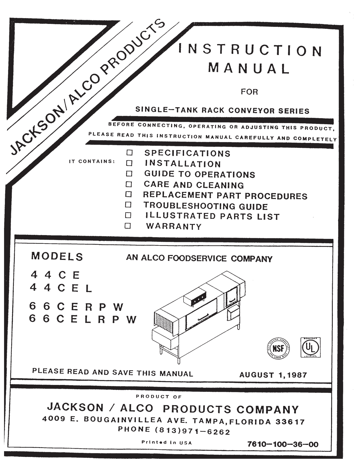 Jackson 44CE Installation Manual