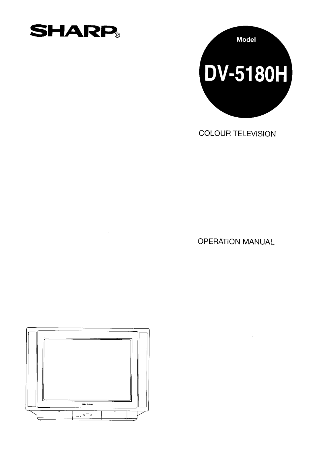 Sharp DV-5180H User Manual