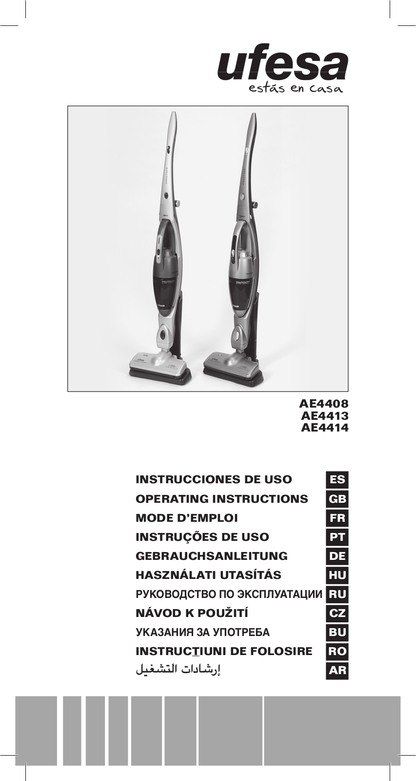 Ufesa AE4414, AE4413, AE4408 User Manual