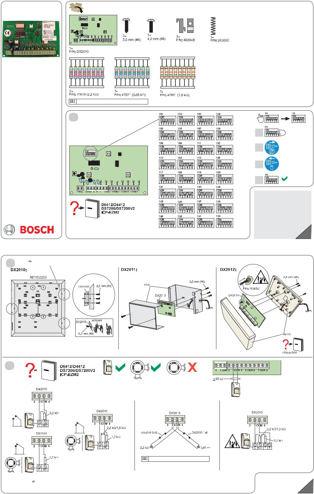 Bosch DX2010 User Manual