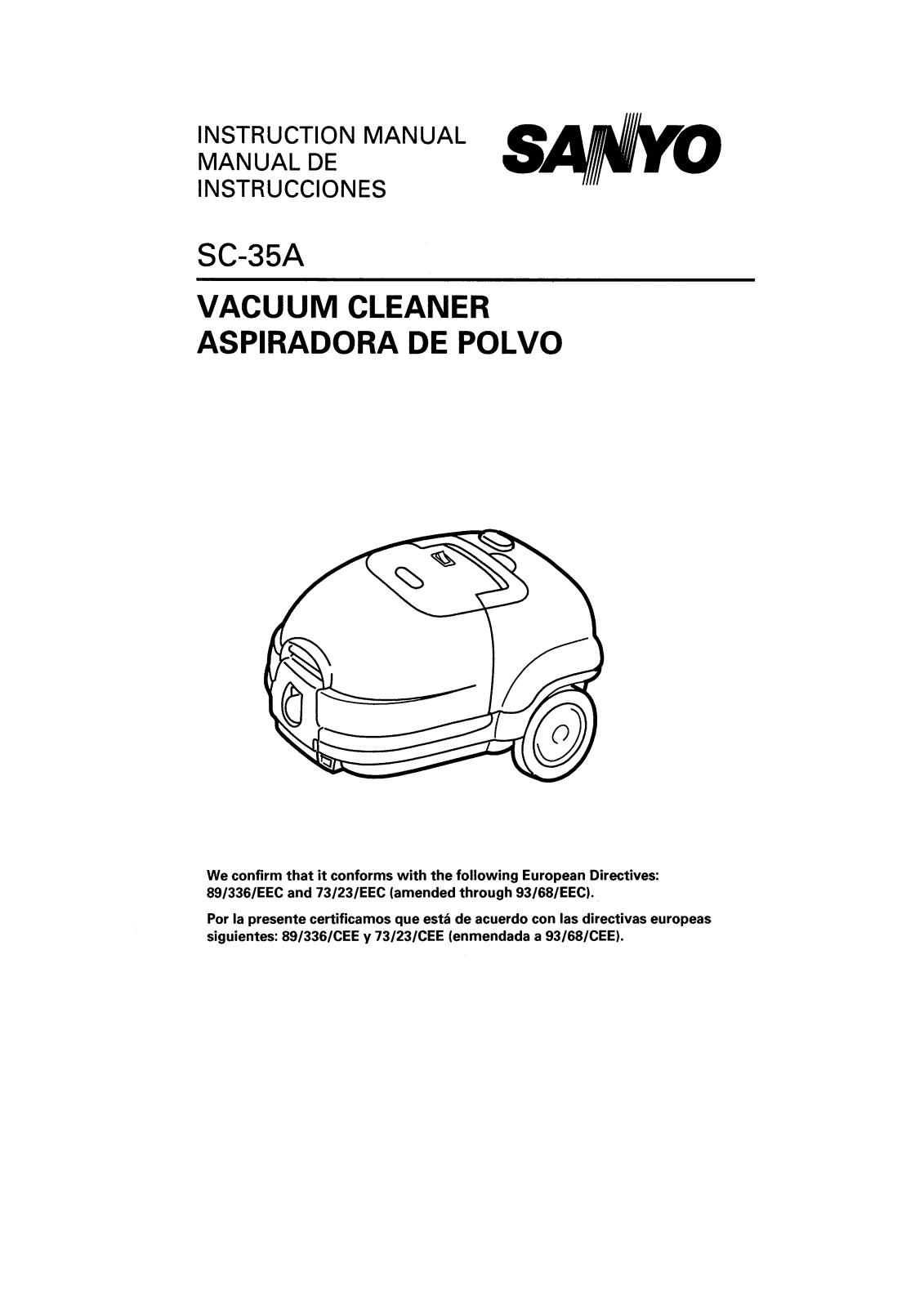 Sanyo SC-35A Instruction Manual