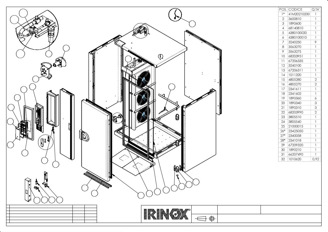 Irinox MF130.2 Parts List