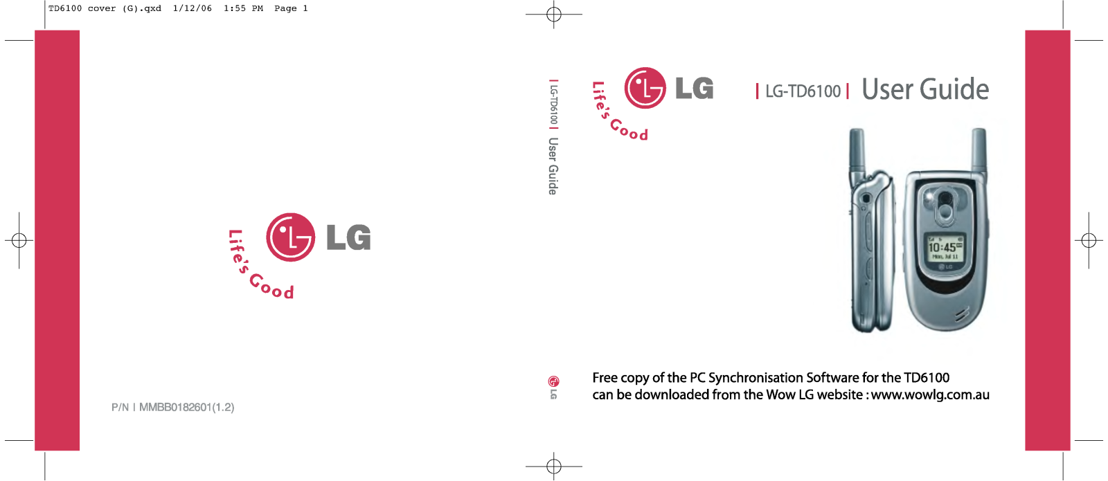 LG LGTD6100 User Manual