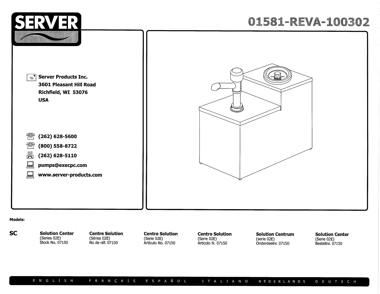 Server 07150 Operators Manual