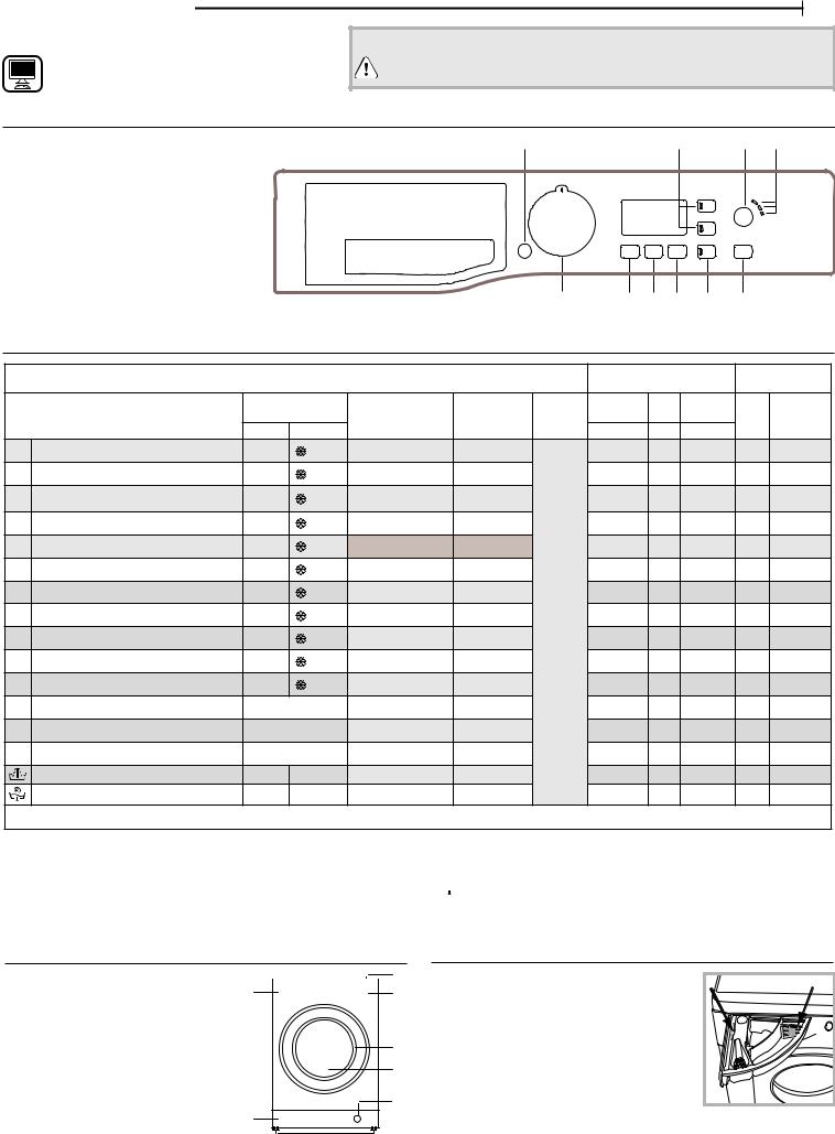 HOTPOINT/ARISTON FLE G819 W Daily Reference Guide