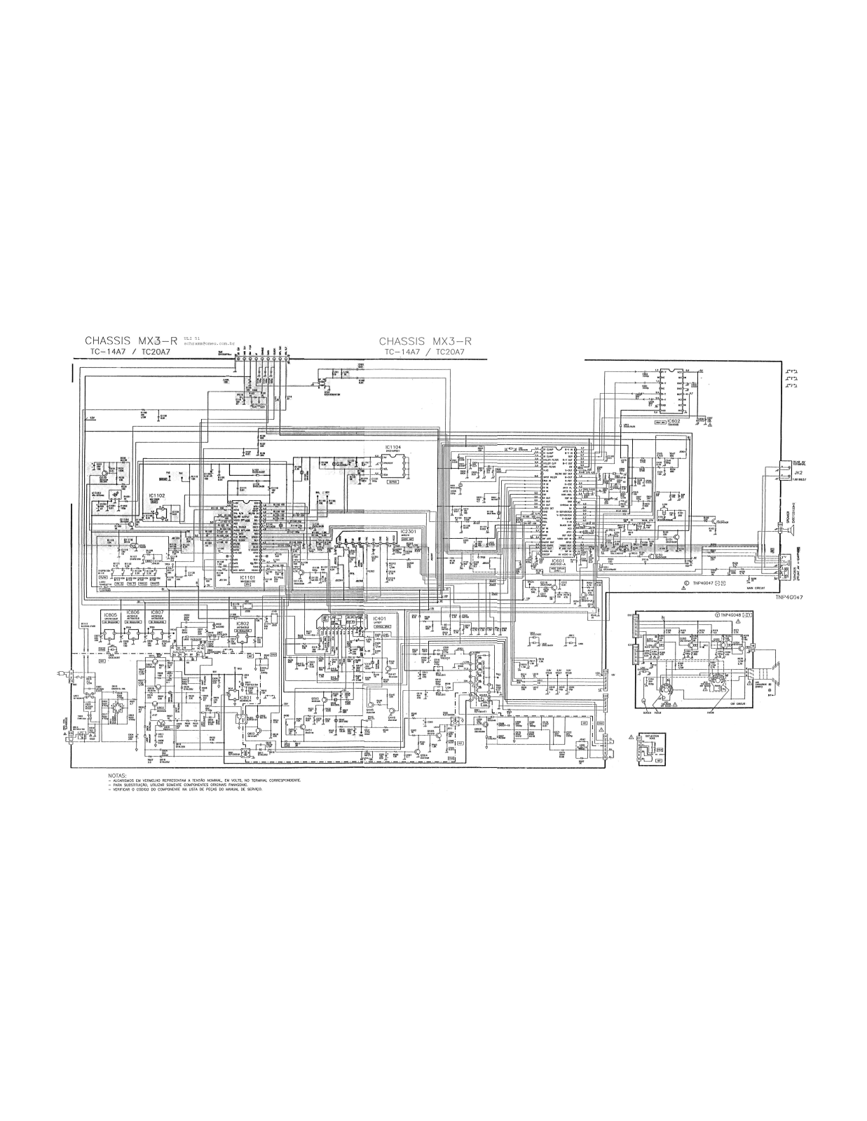 Panasonic TC 14A7, TC20A7 Diagram