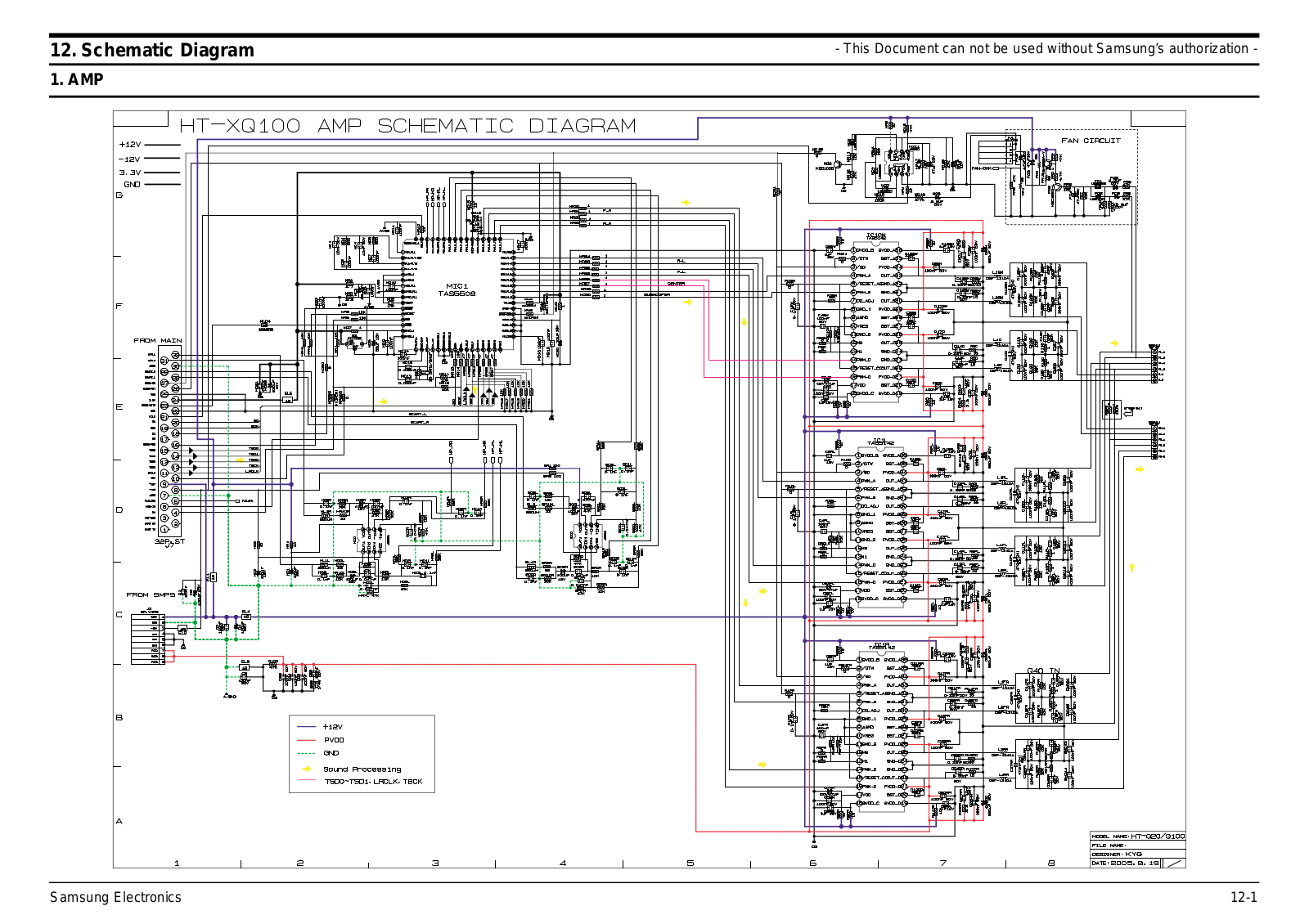 SAMSUNG HT-XQ100, Ht-TXQ100 Service Manual