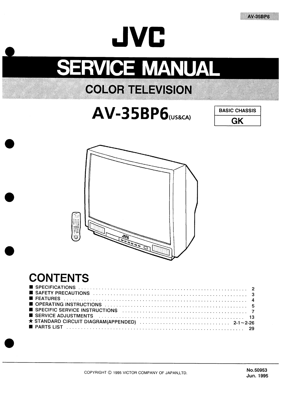 JVC AV-35BP6 Schematic