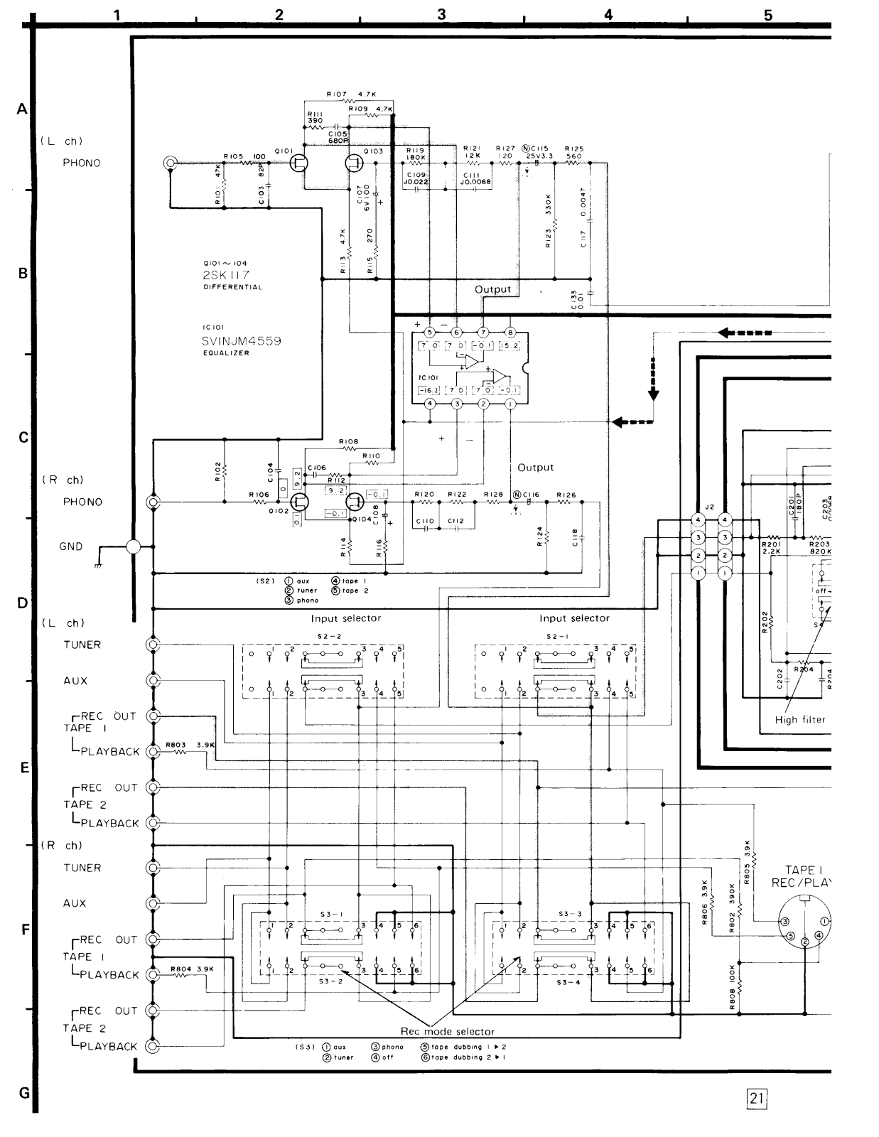 Technics SU-V3 Schematic