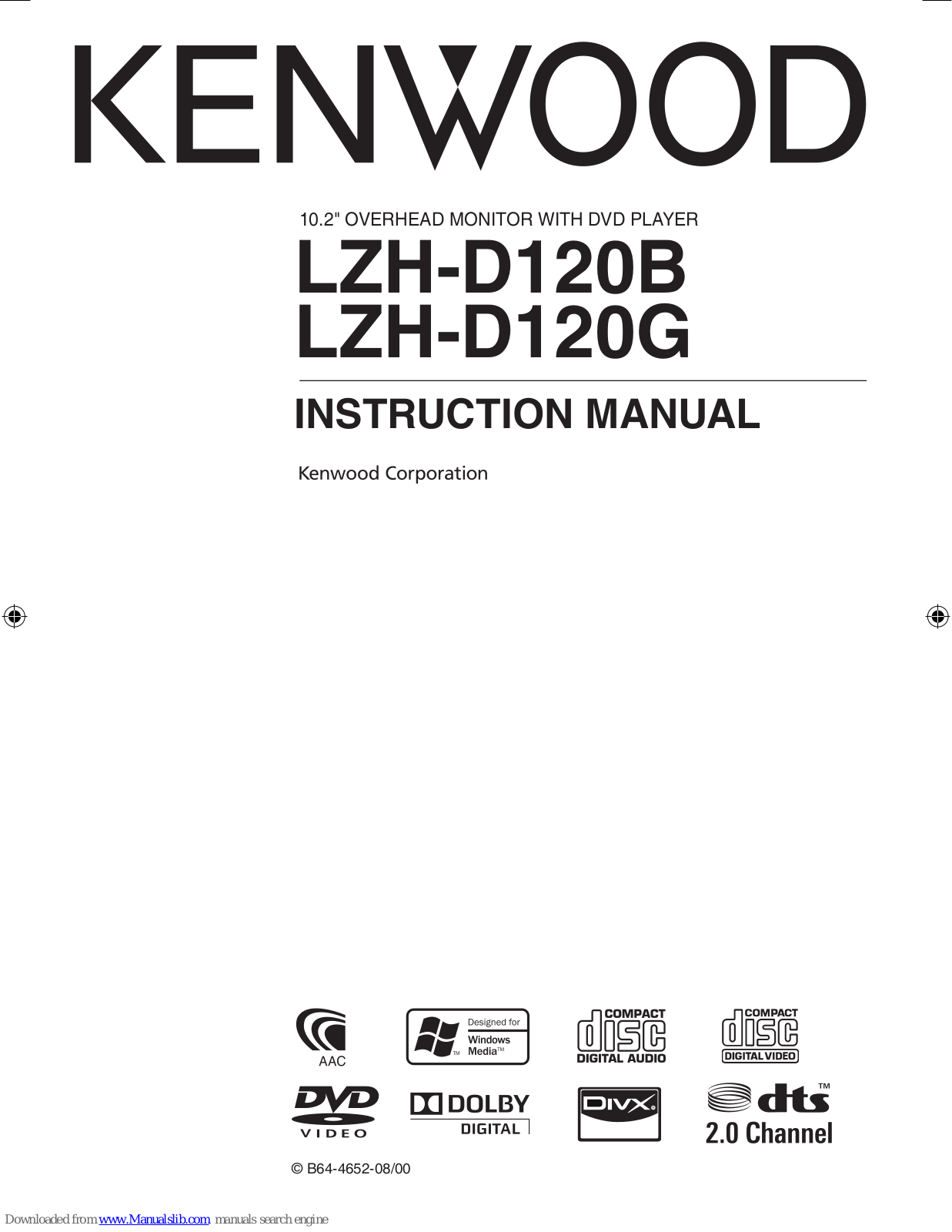 Kenwood LZH-D120B, LZH-D120G Instruction Manual