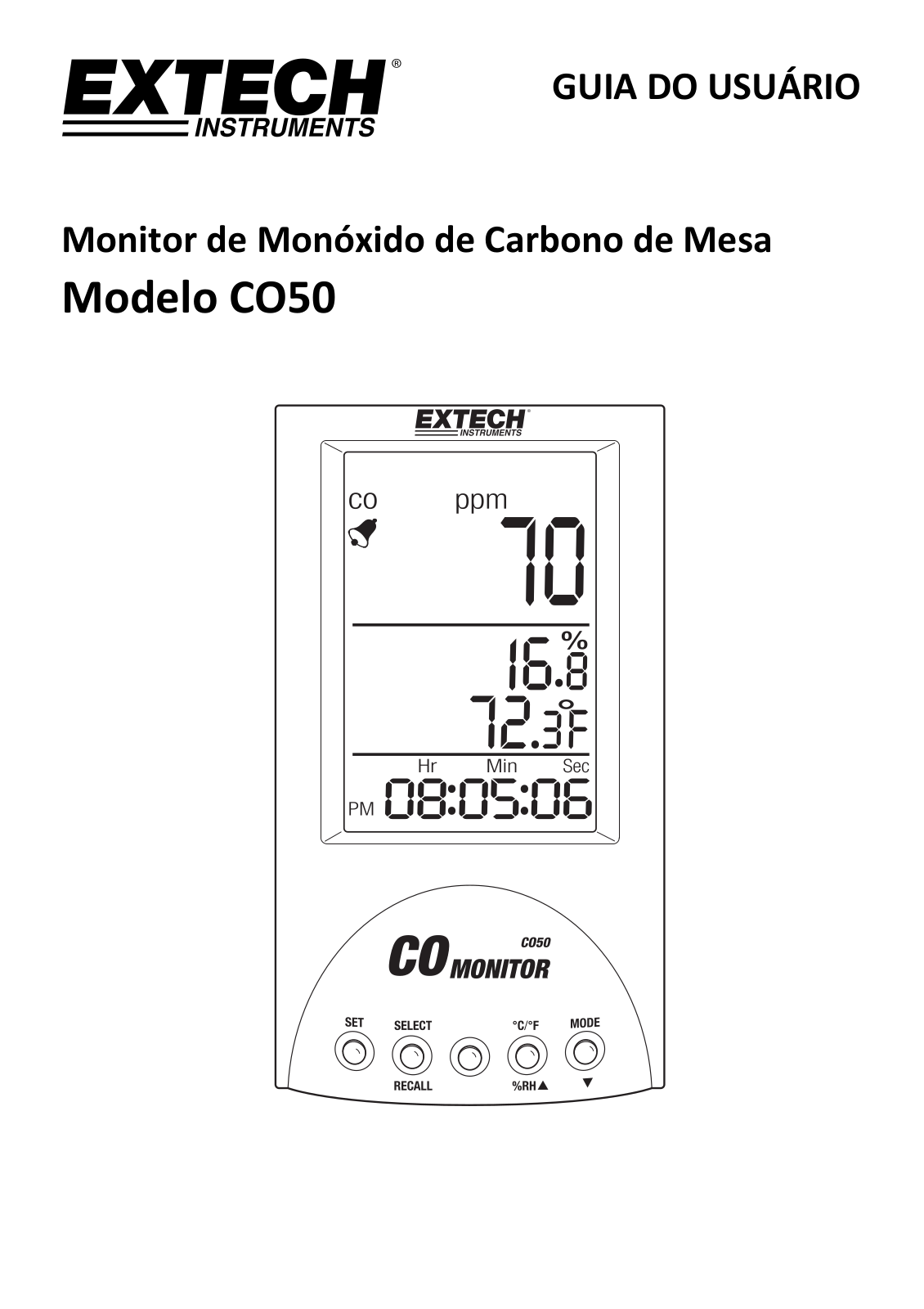 Extech CO50 User Manual