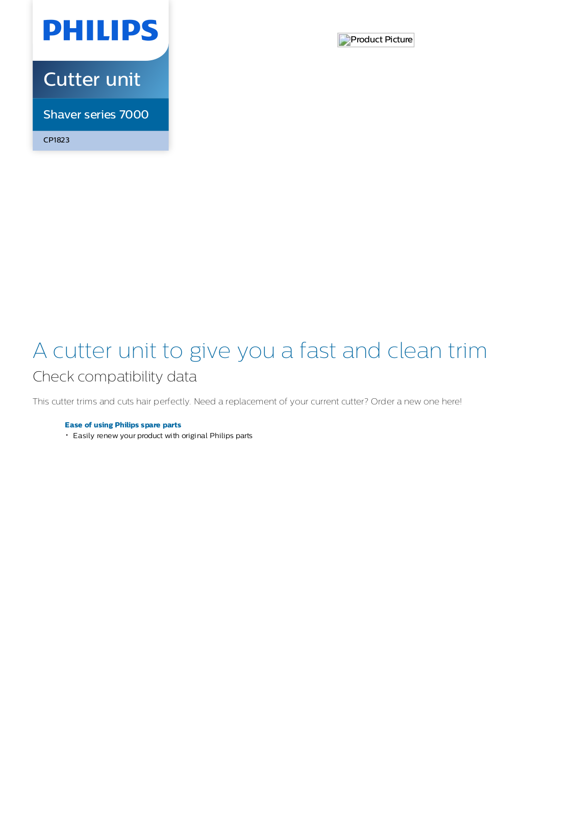 Philips CP1823/01 leaflet - ManualMachine.com