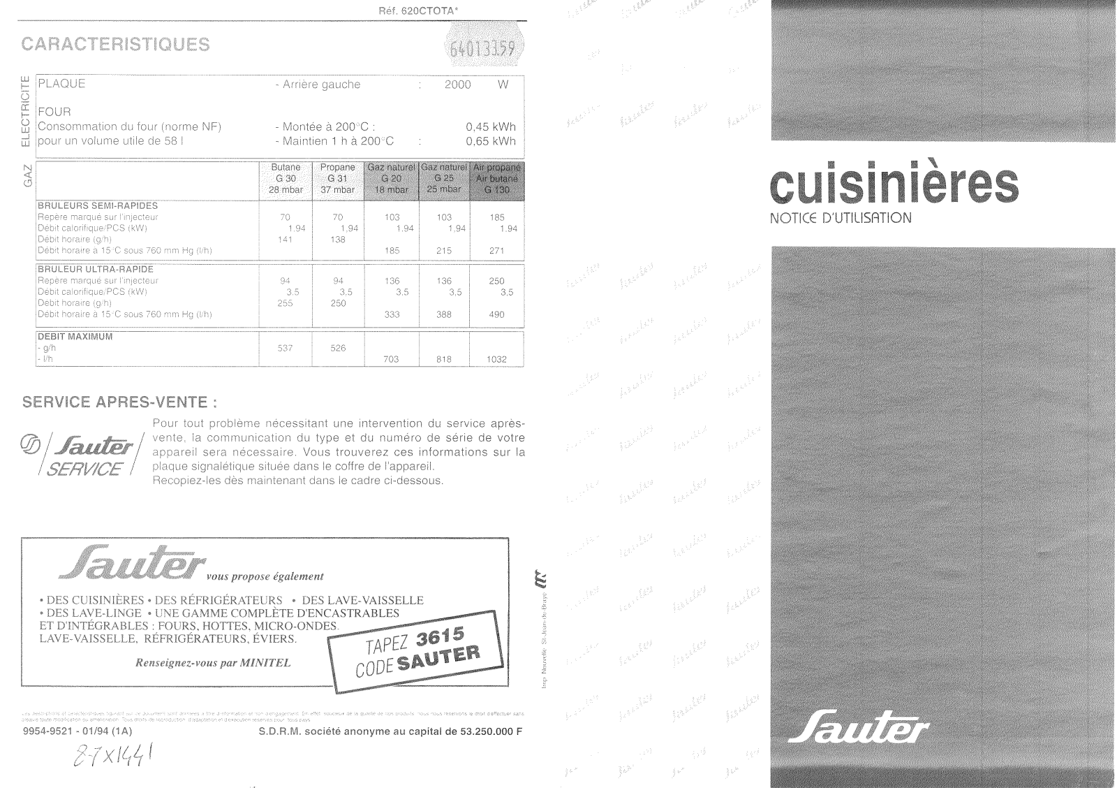 SAUTER 620CT0TAN User Manual