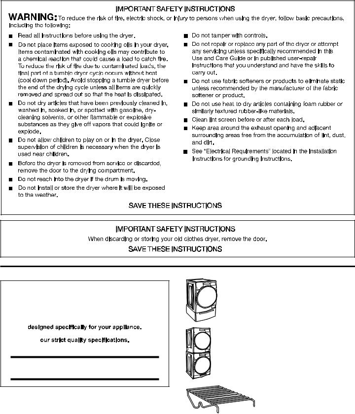 Whirlpool WHD560CHW Maintance Manual