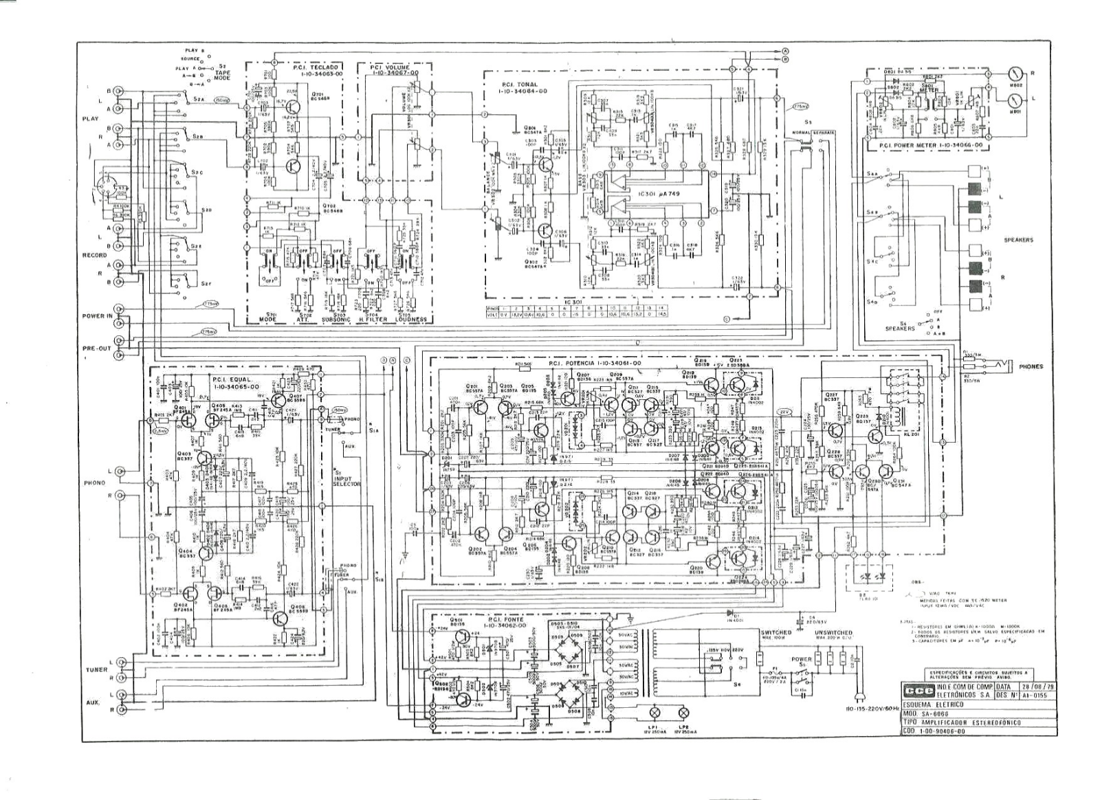 cce SA 6060 Service Manual