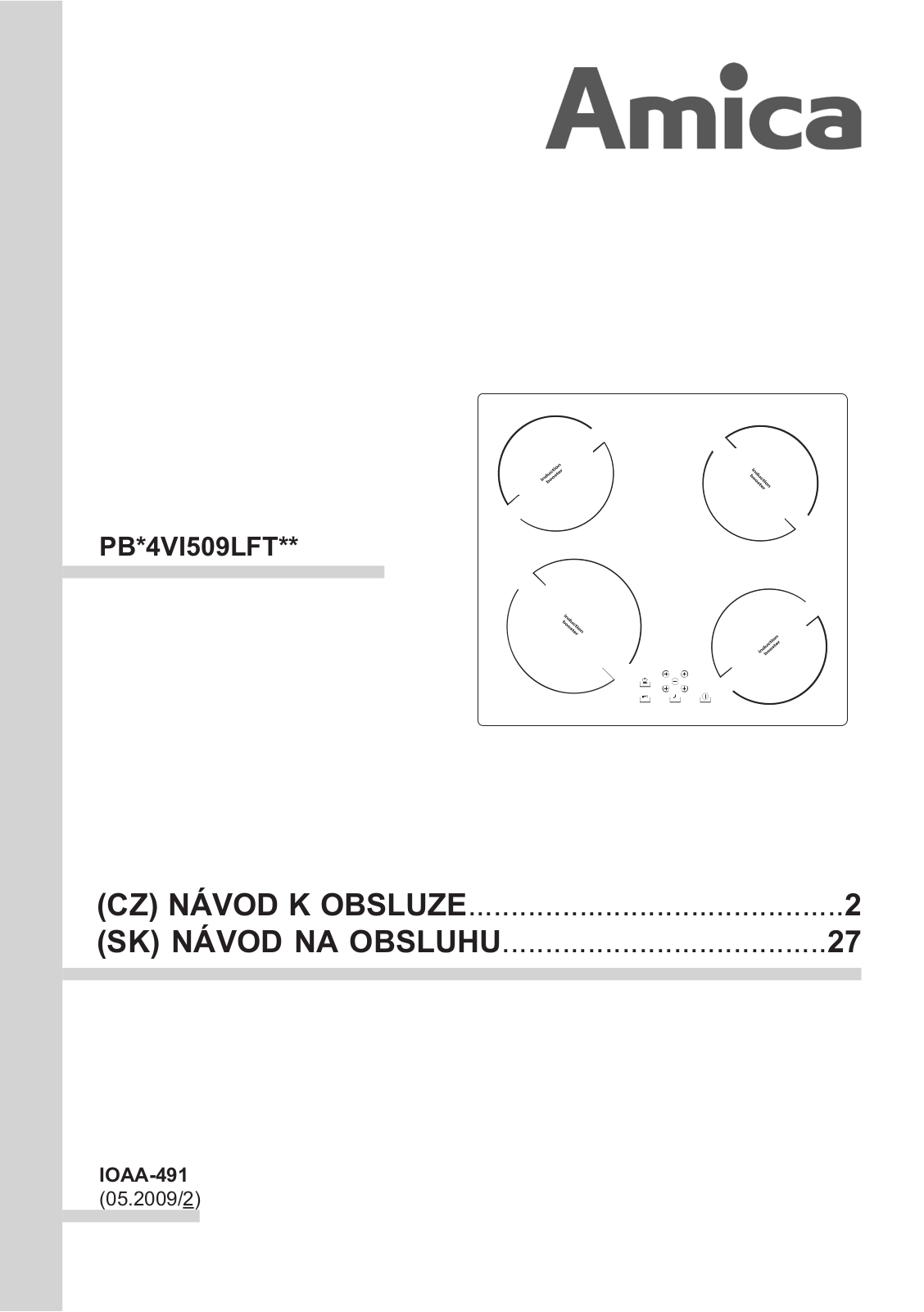 Amica PI 6509 L User Manual