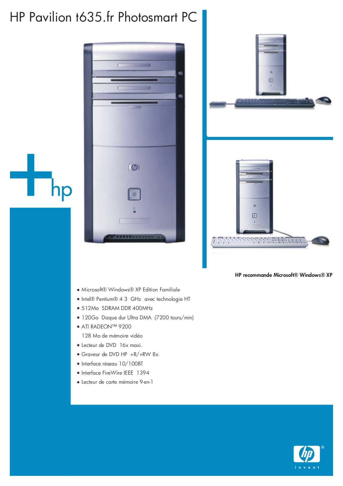 HP Pavilion t635.fr User guide