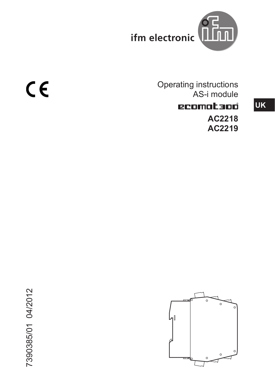 IFM Electronic AC2219, AC2218 Operating Instructions Manual