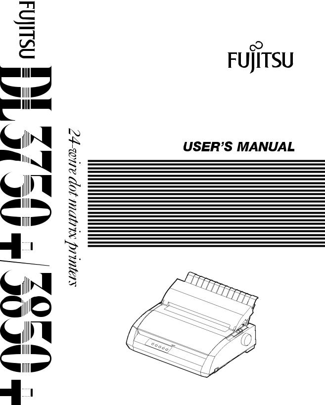 Fujitsu DL3750+, DL3850+ User Manual