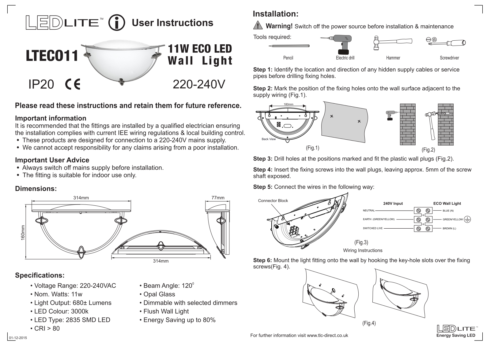 LEDlite LTECO11S User guide - ManualMachine.com