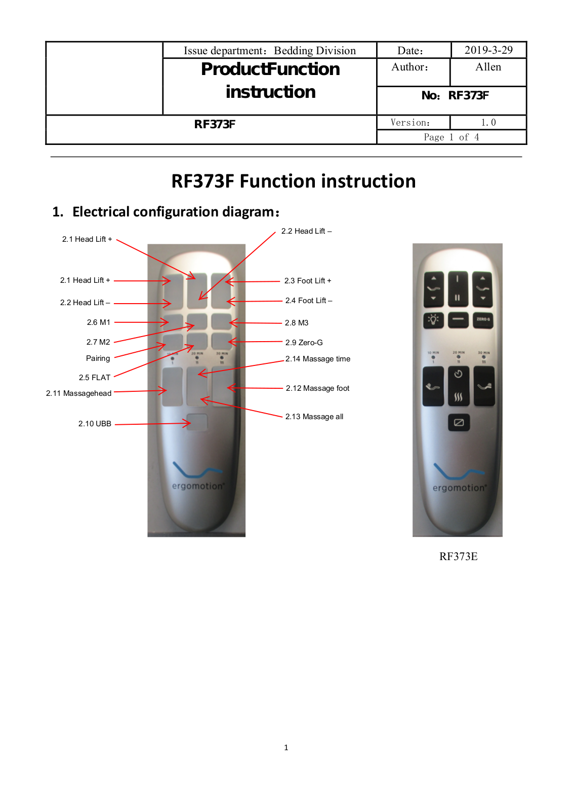 Keeson Technology RF373EF User Manual