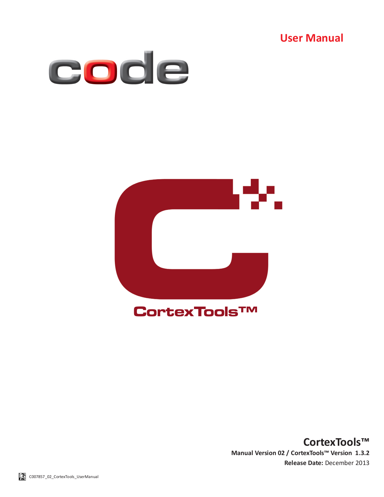 Code CortexTools User Manual