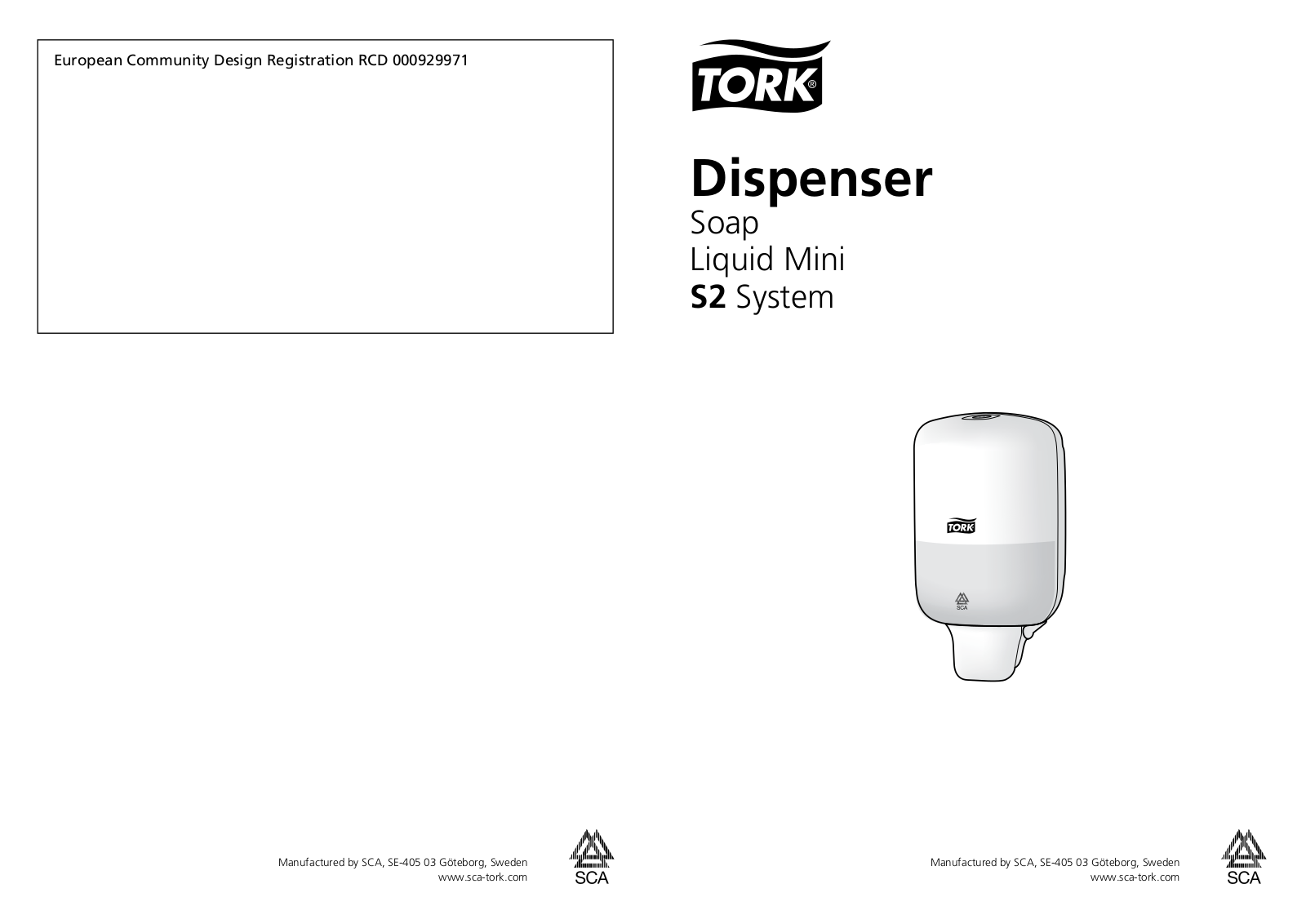 TORK S2 User guide