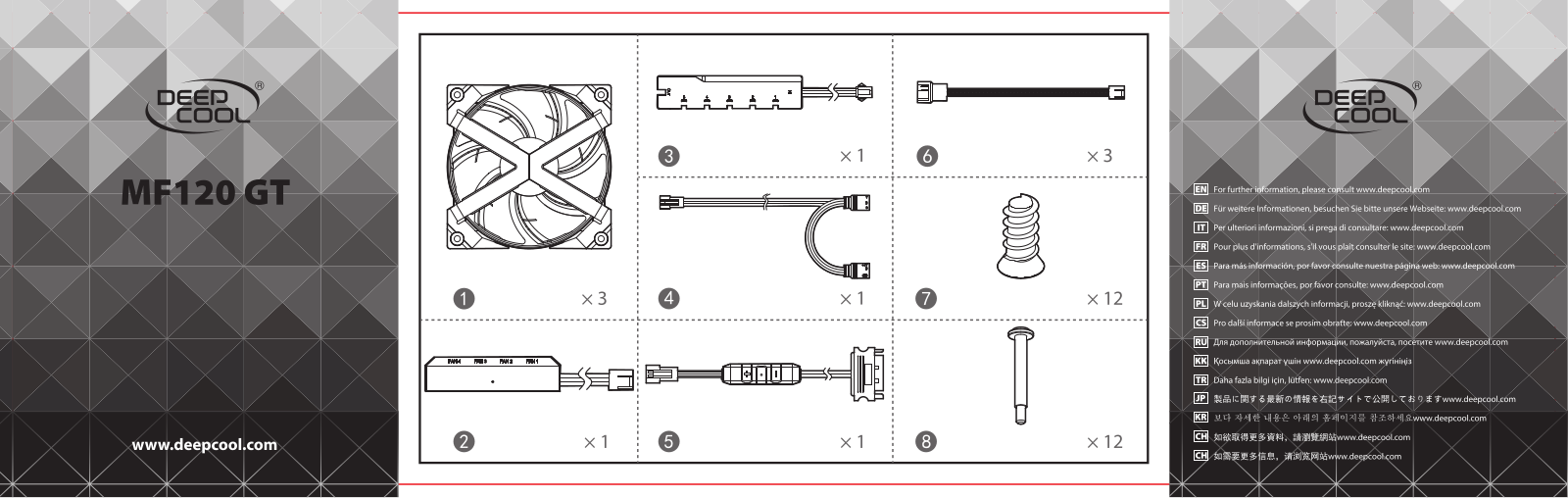 DeepCool MF120GT operation manual