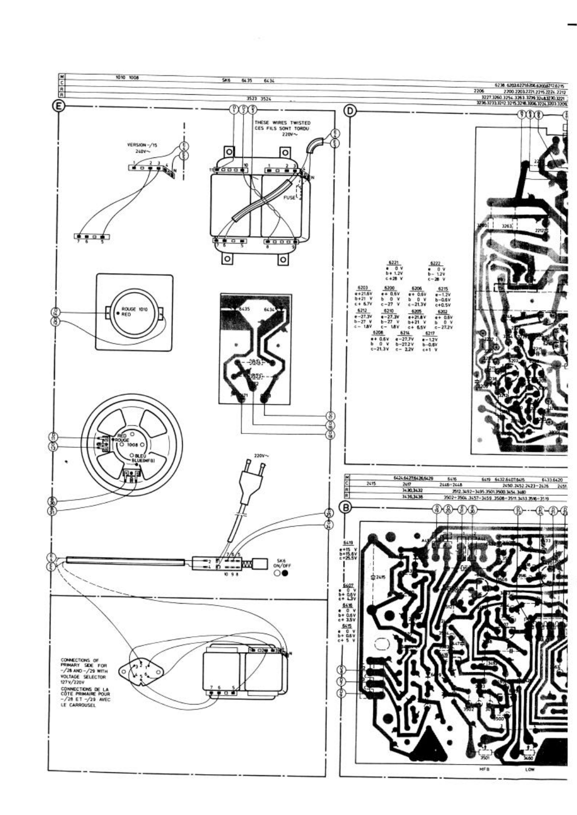 Philips 22RH585 Schematic