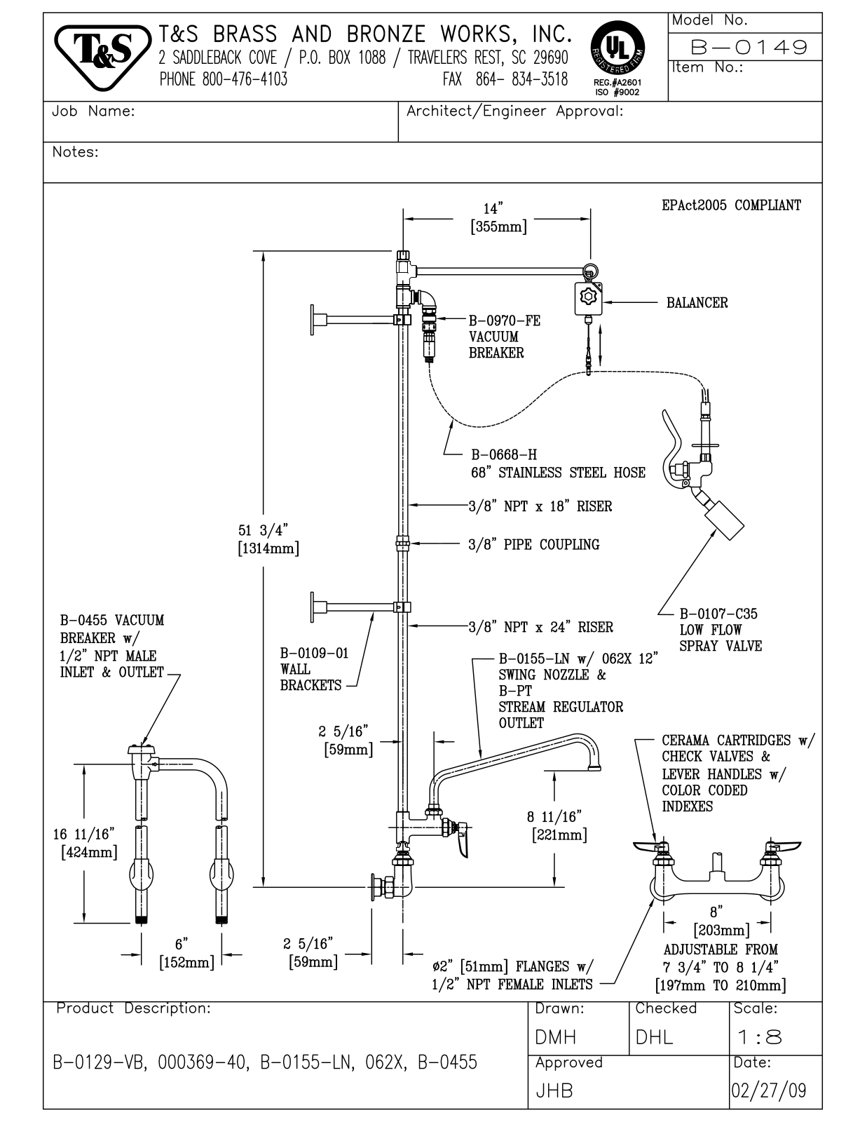 T & S Brass & Bronze Works B-0149 General Manual