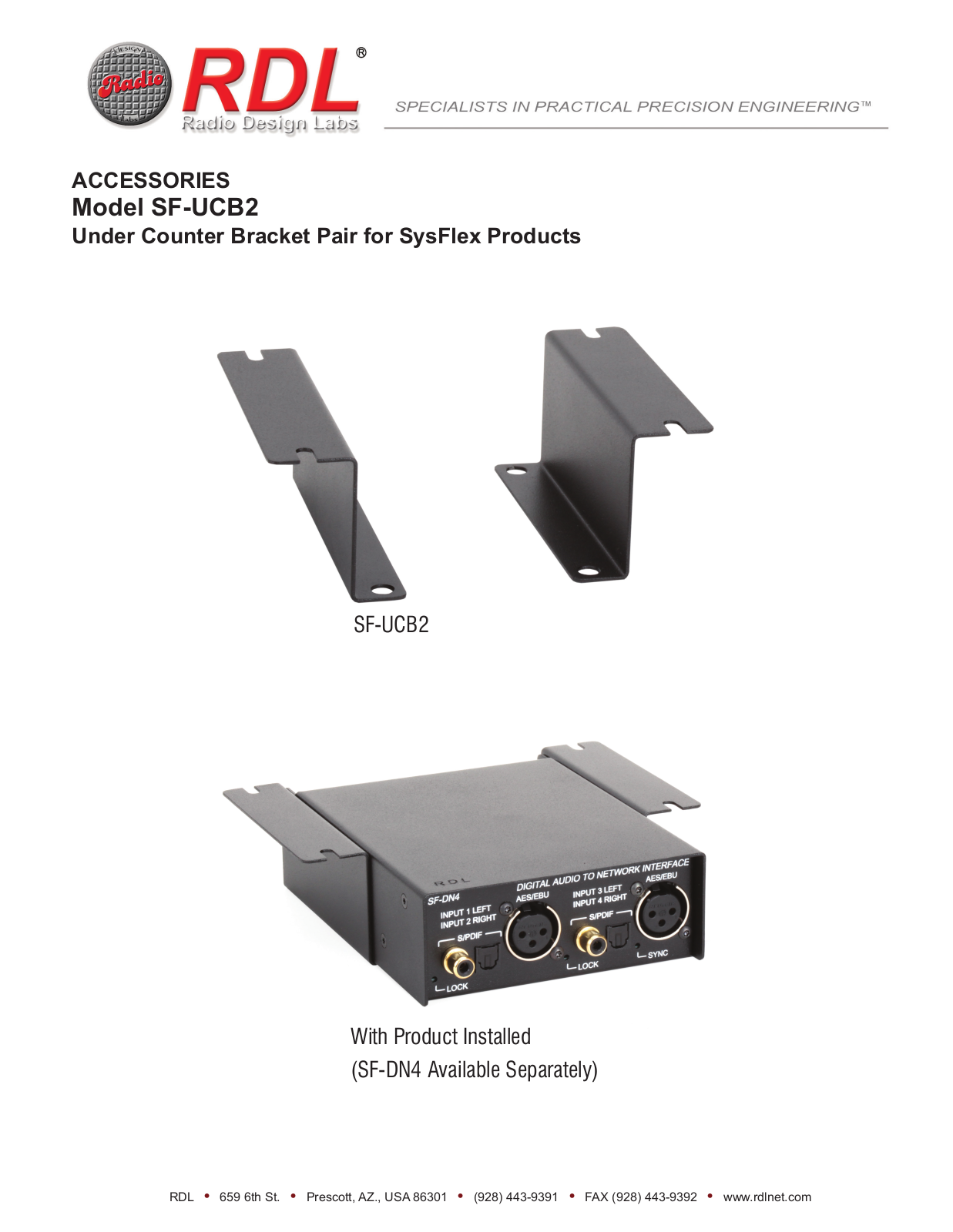 RDL SF-UCB2 Datasheet - ManualMachine.com