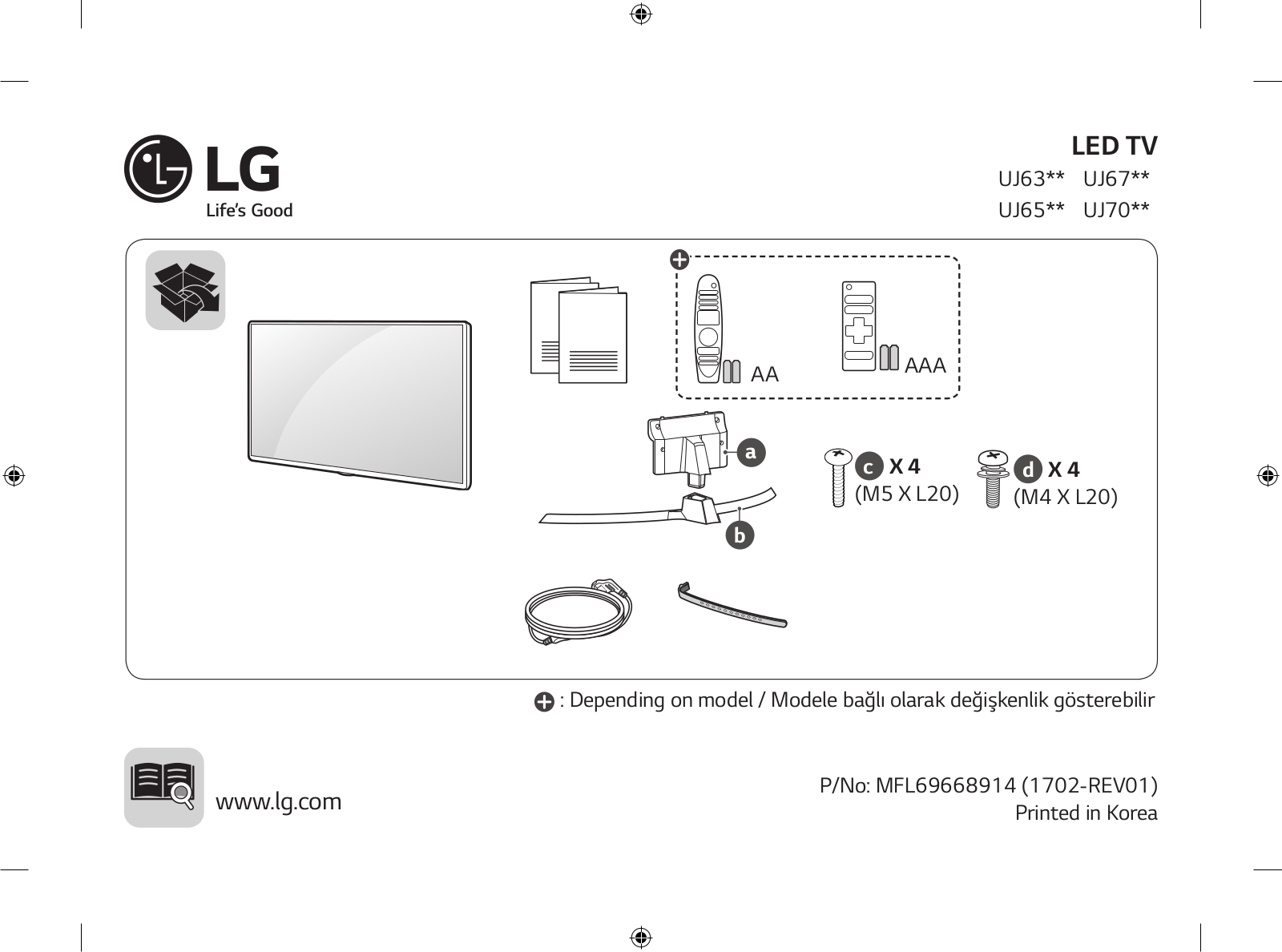 LG 49UJ701V-ZC, 43UJ701V-ZC User guide