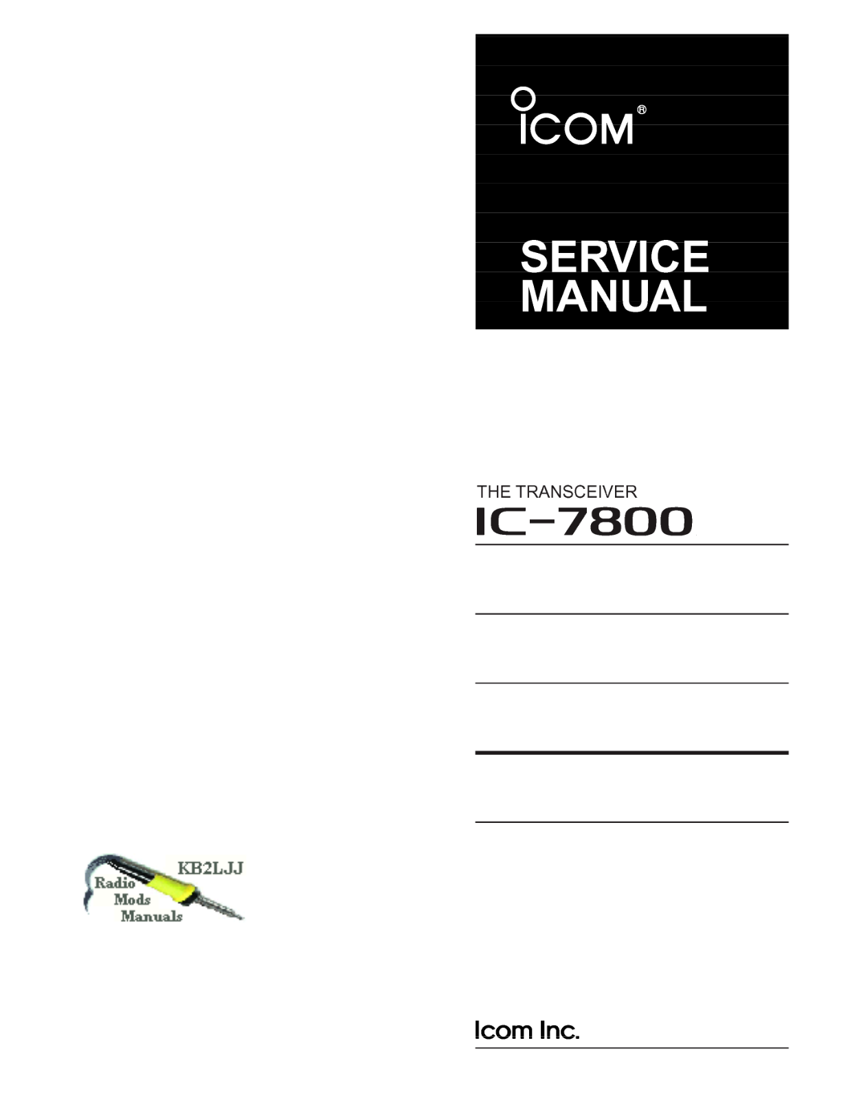 Icom ic 7800 schematic