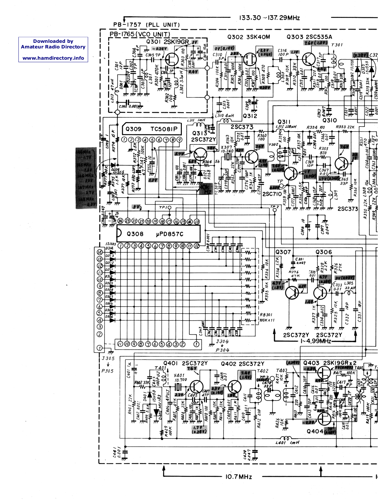 Yaesu FT227R Schematic