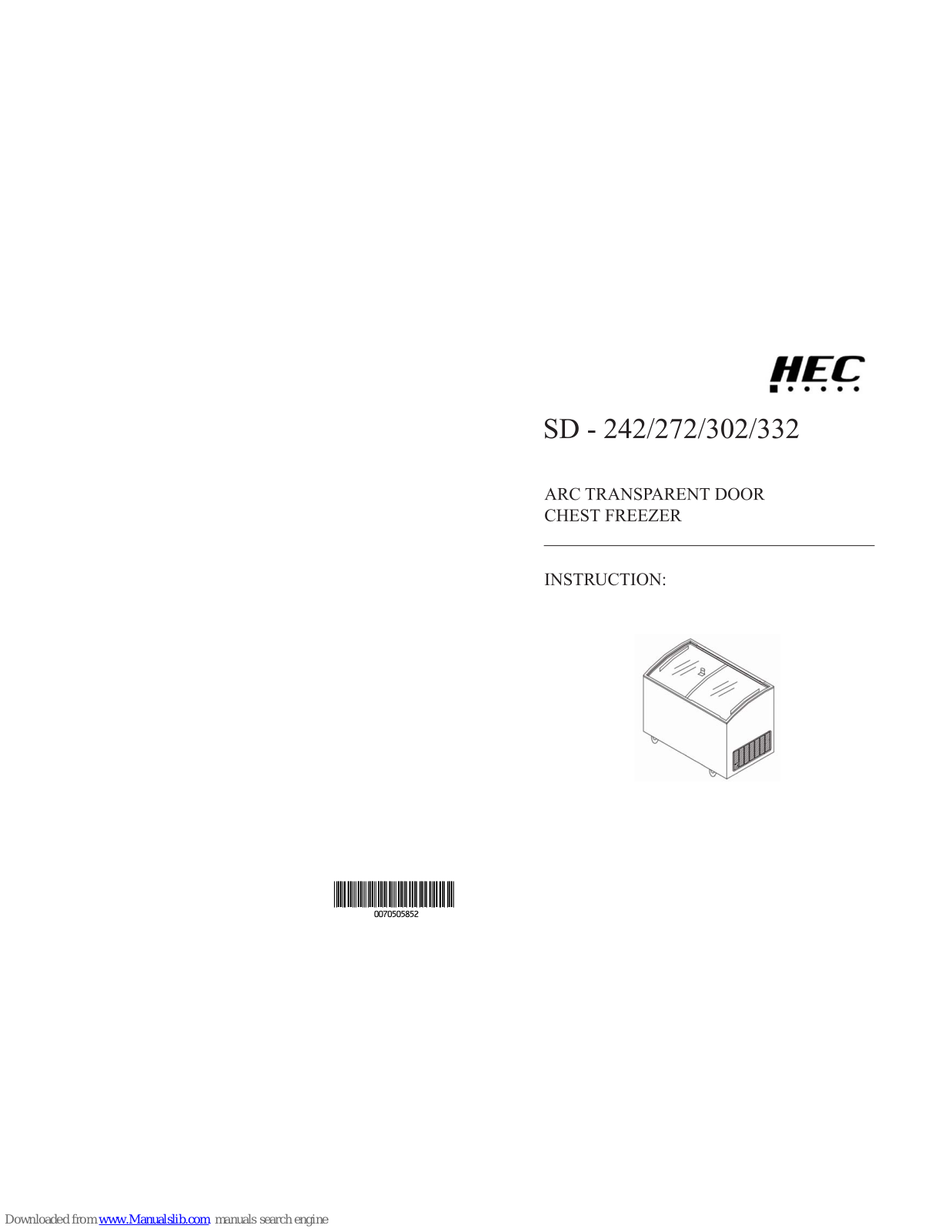 HEC SD-242, SD-272, SD-302, SD-332 Instruction