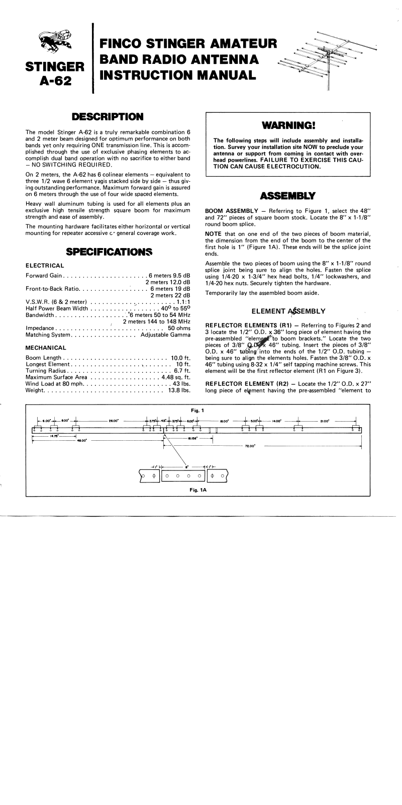 Finco A-62 User Manual - ManualMachine.com
