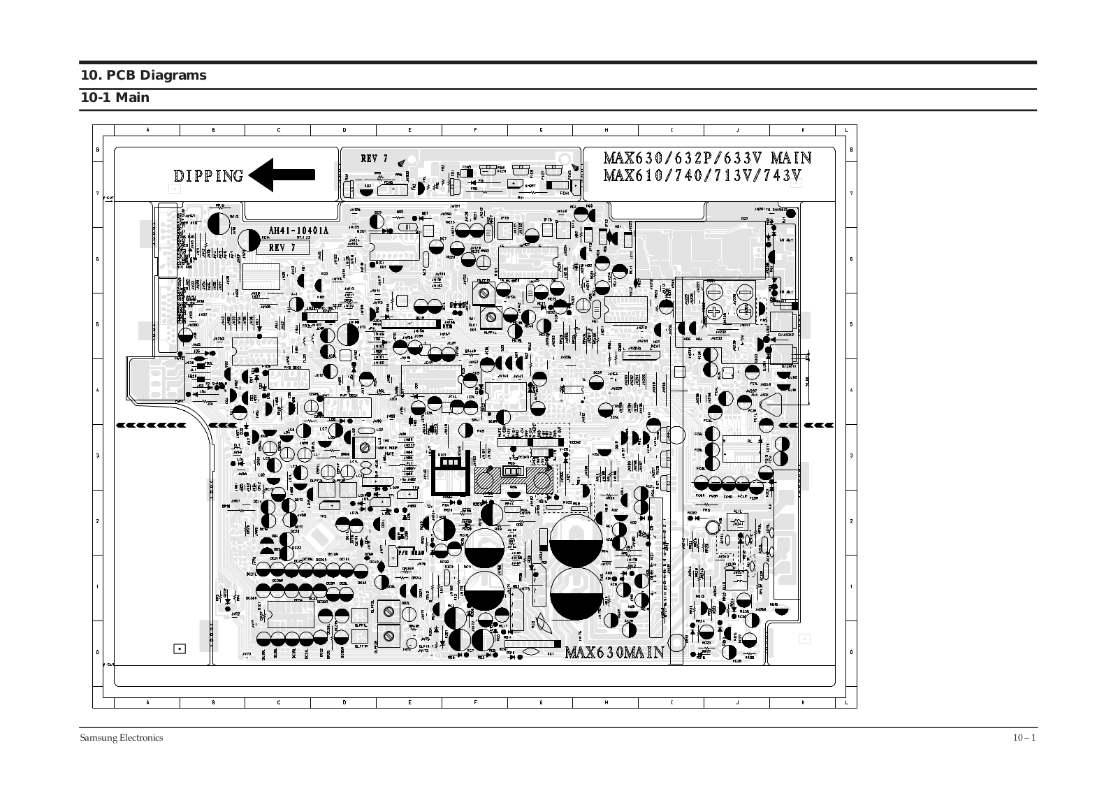 SAMSUNG max630 Printed Circuit Board Diagram