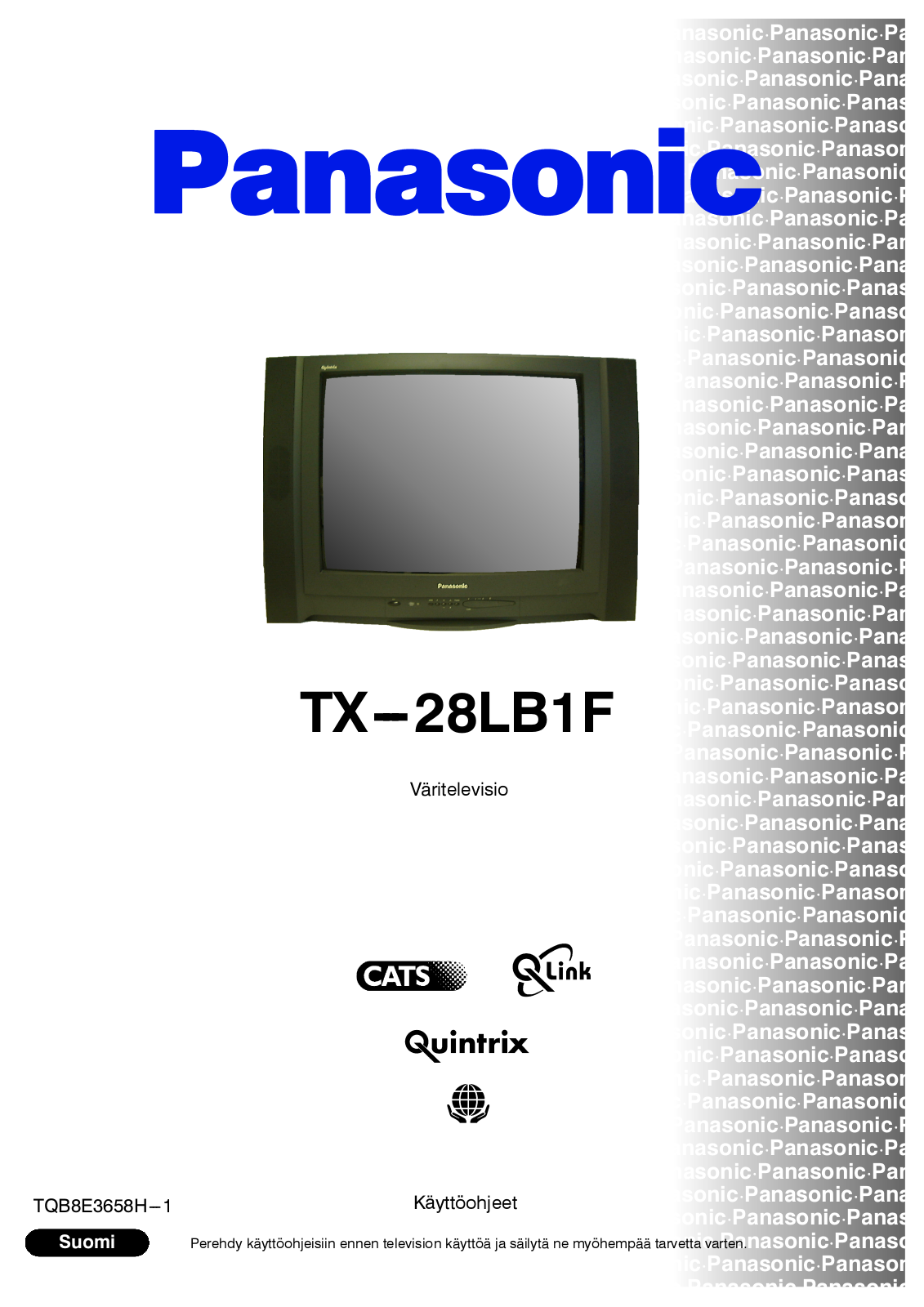 PANASONIC TX-28LB1F User Manual