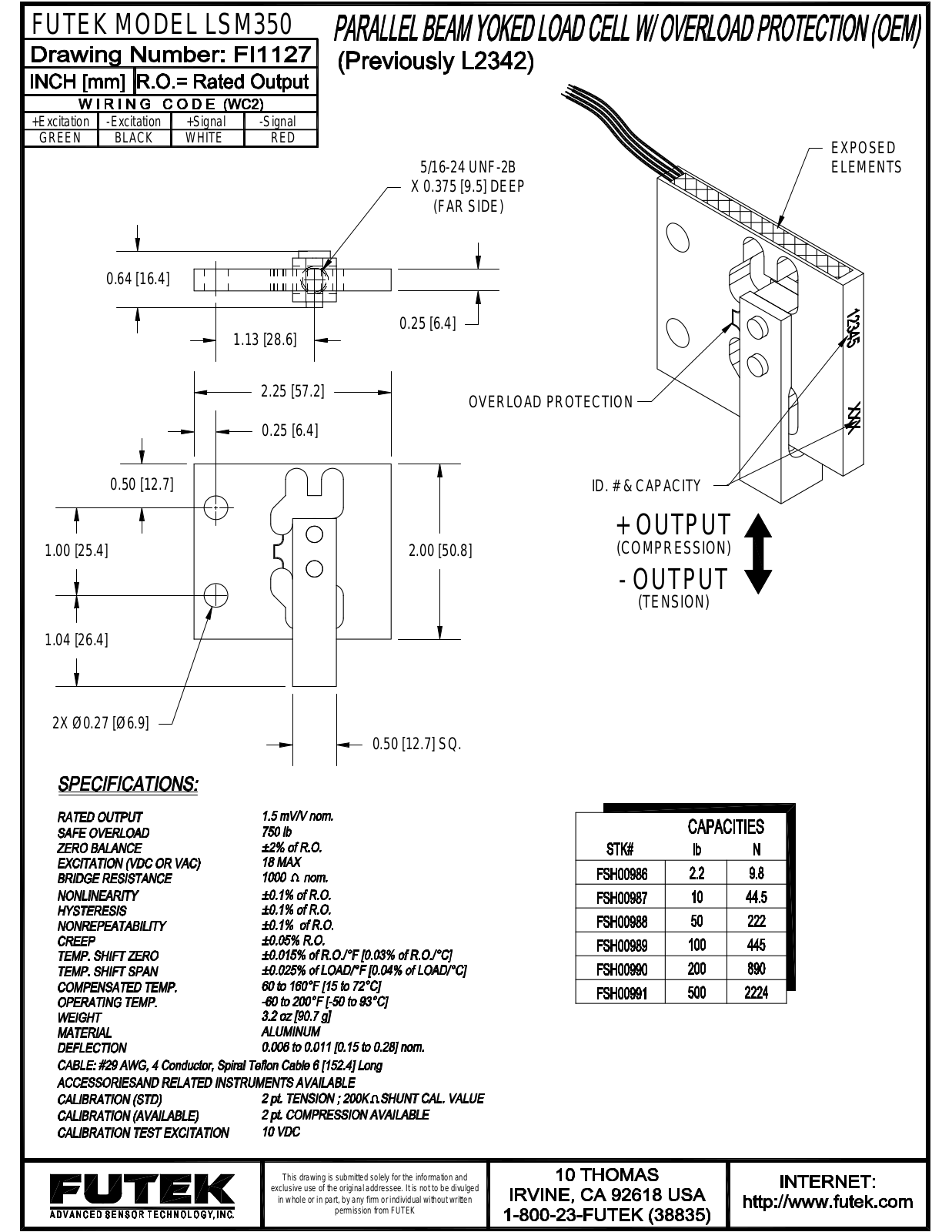 FUTEK LSM350 Service Manual