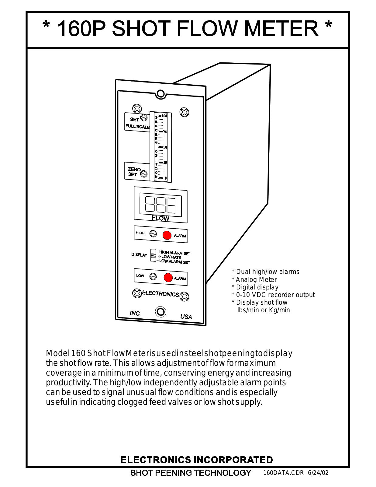 Electronics 160-P User Manual