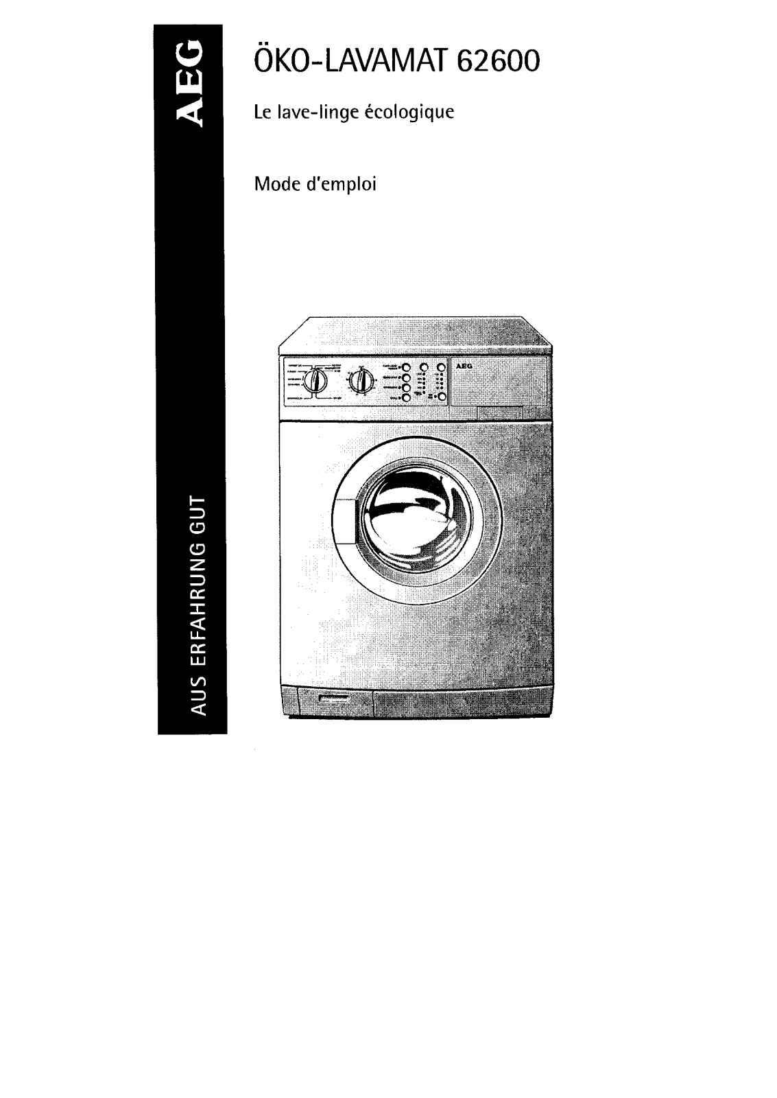 Aeg 62600 User Manual