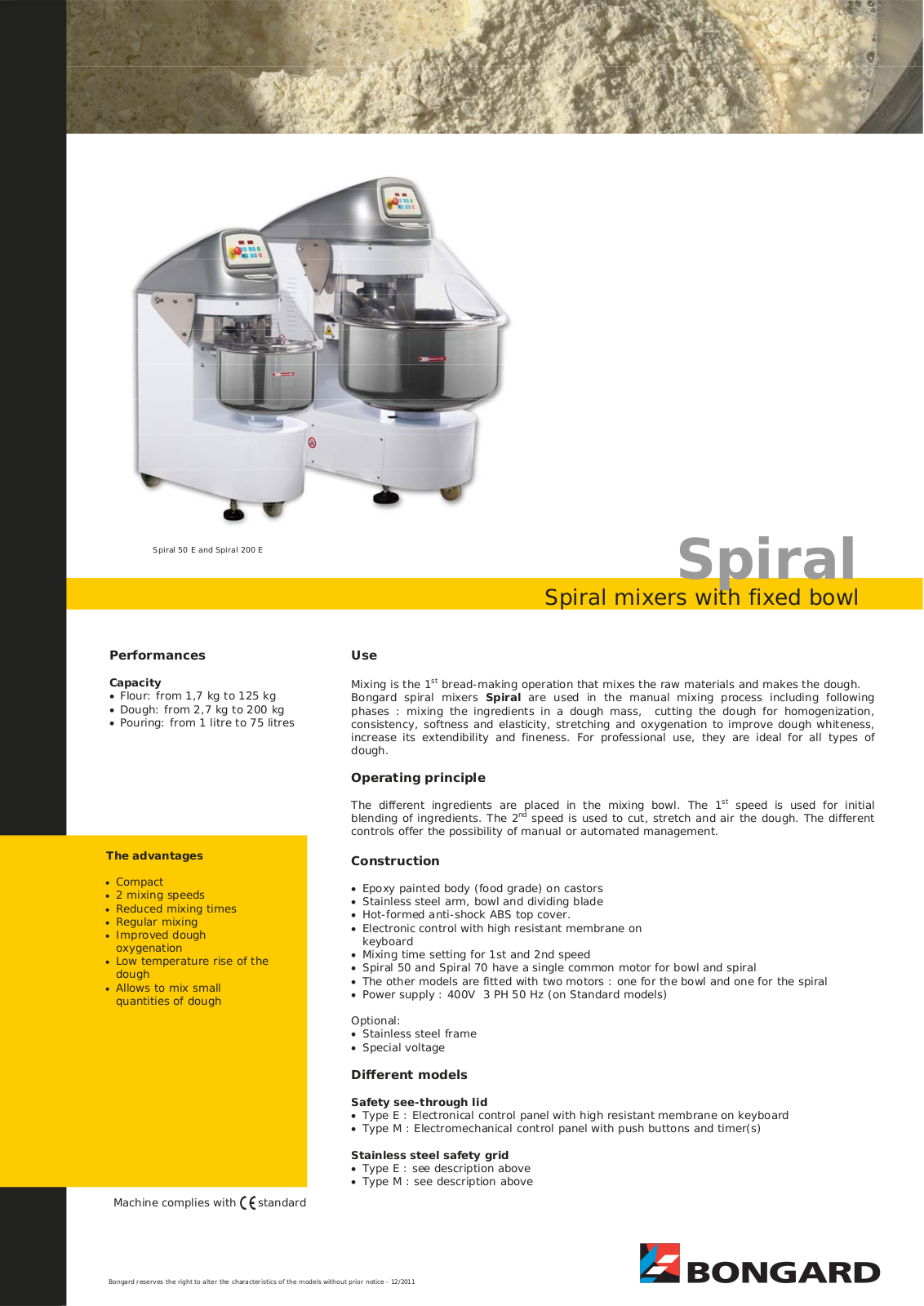 Bongard Spiral 200 E User Manual