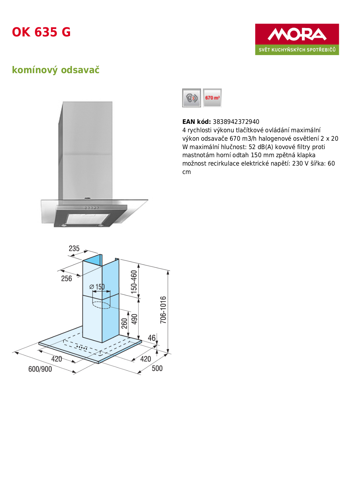 Mora OK 635 G User Manual