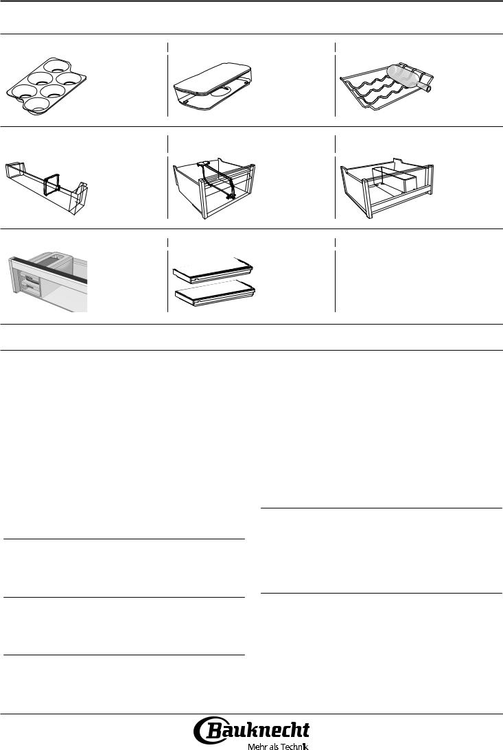 BAUKNECHT KGNF 20P A3+ IN Daily Reference Guide