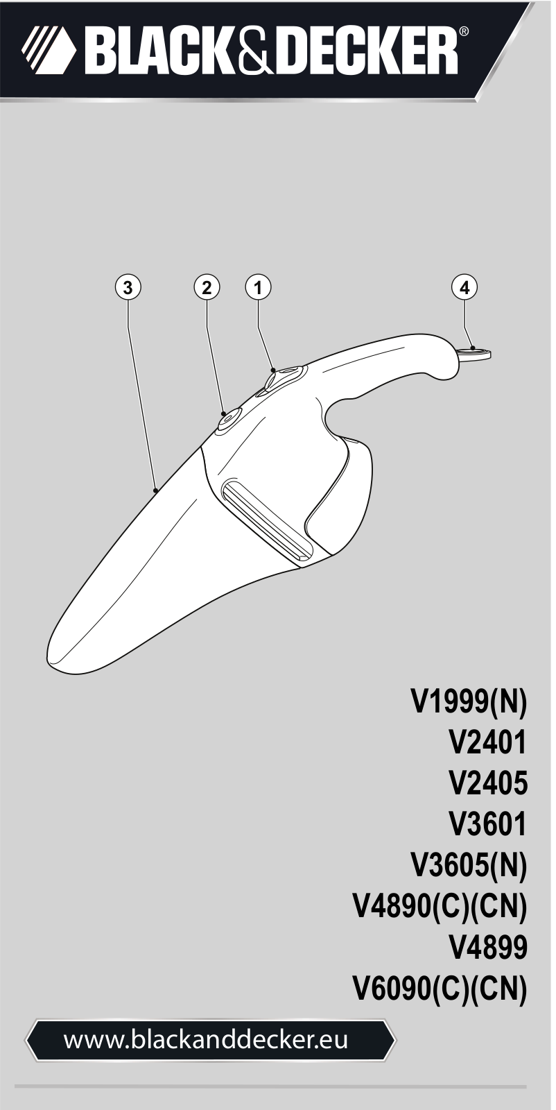 BLACK & DECKER V2405 User Manual