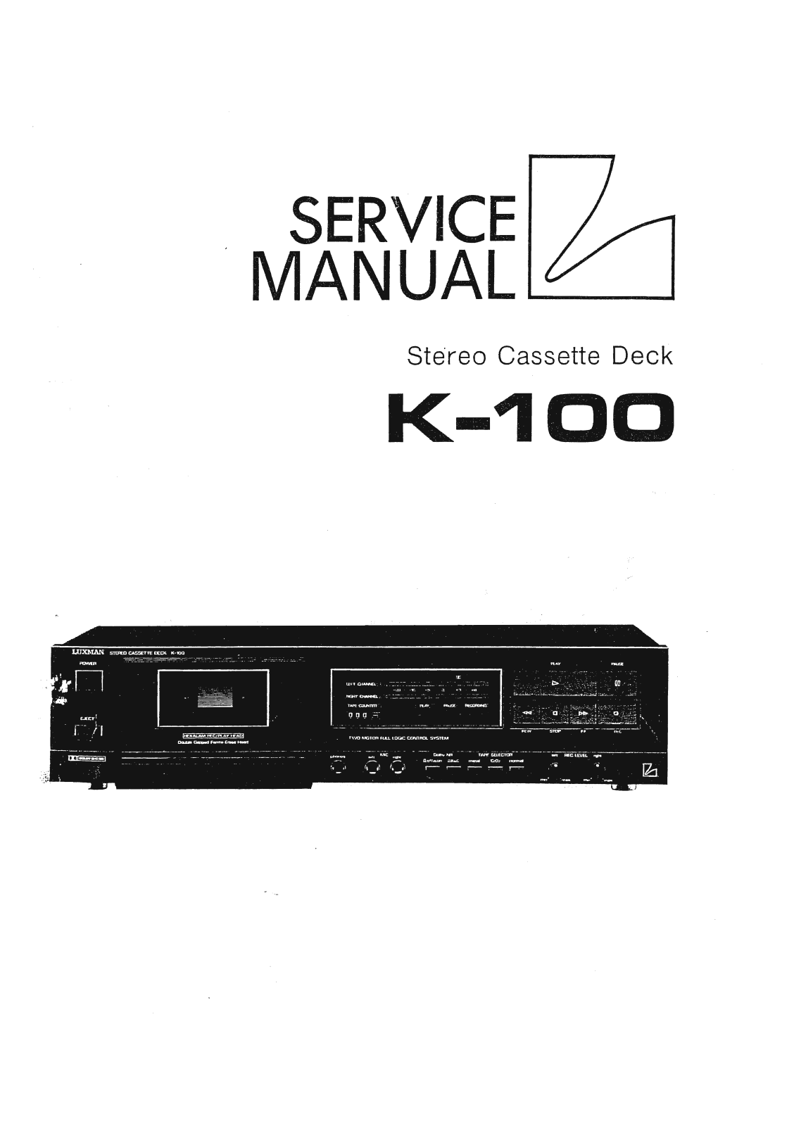 Luxman K-100 Service Manual