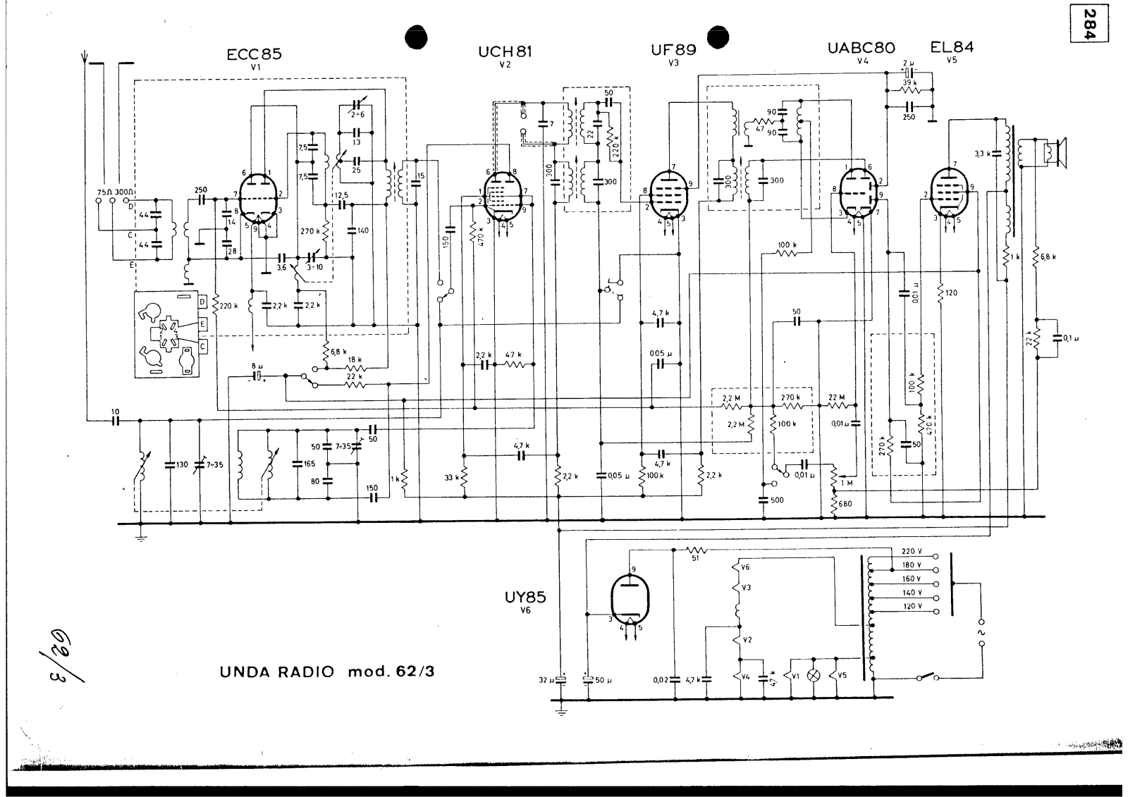 Unda Radio 62 3 schematic