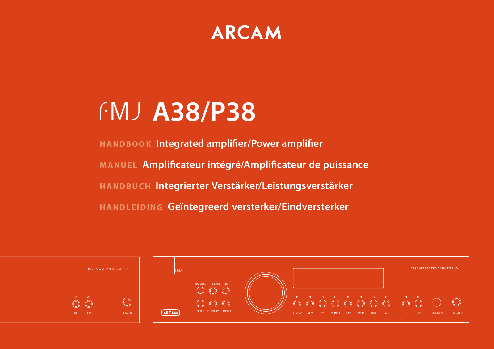 Arcam A38 User Manual